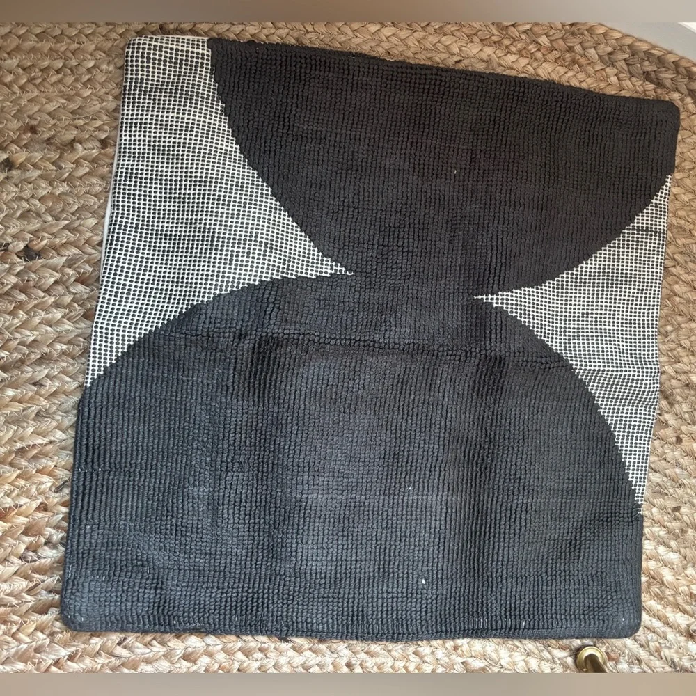 West Elm Cream and Gray Cushion Cover